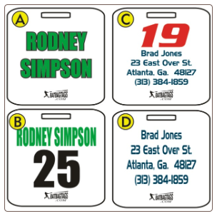 Square Bag Tag Square Bag Tag